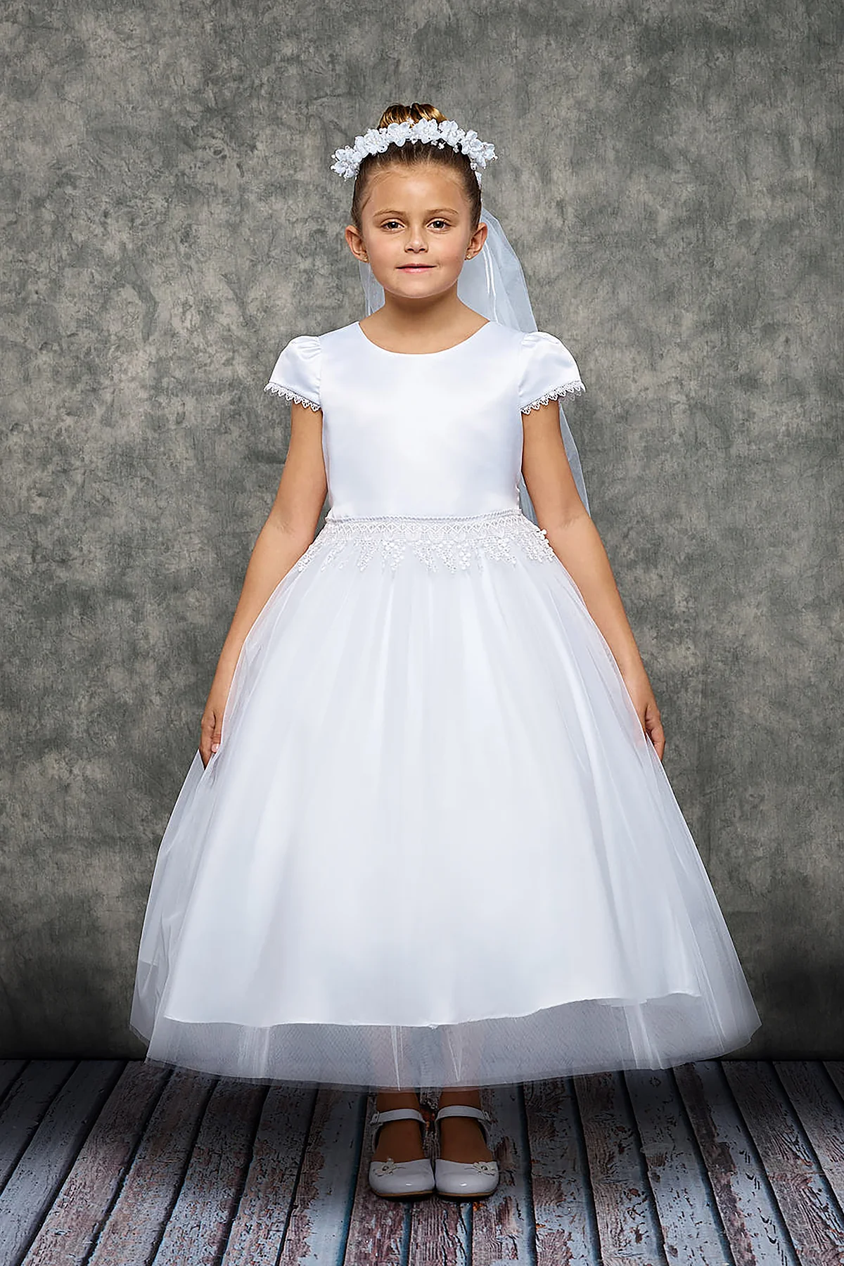 460  Chandelier Trim Communion Dress